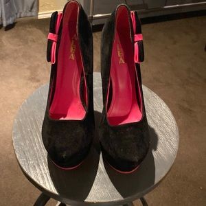 Alba Pink and Black Stiletto